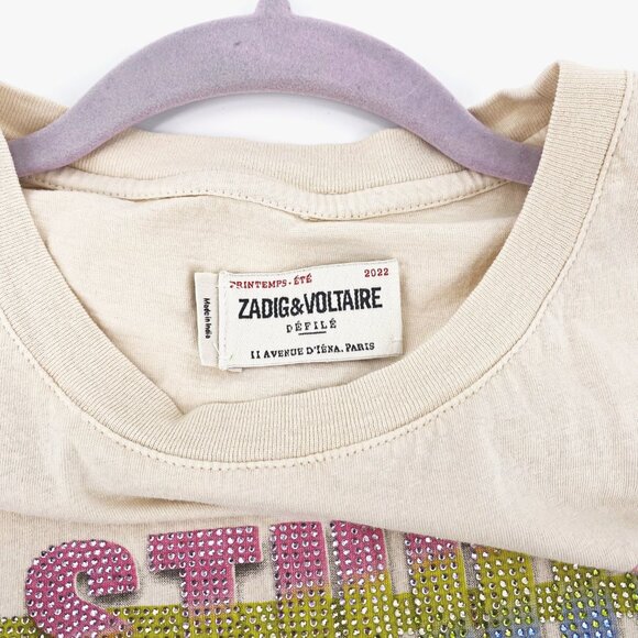 Zadig & Voltaire Cream Graphic Tank Top - Picture 7 of 10